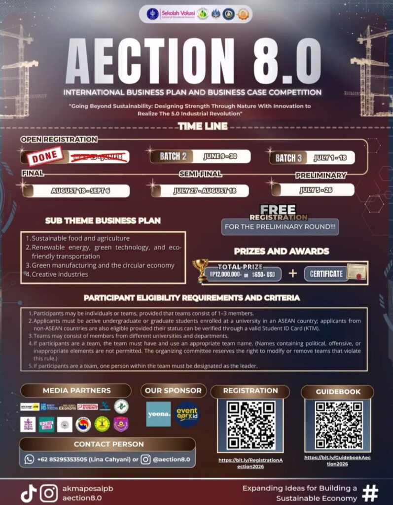 AECTION 8.0 Pendaftaran Kompetisi Internasional Business Plan dan Business Case whatsapp image 2026 06 17 at 13.39.32