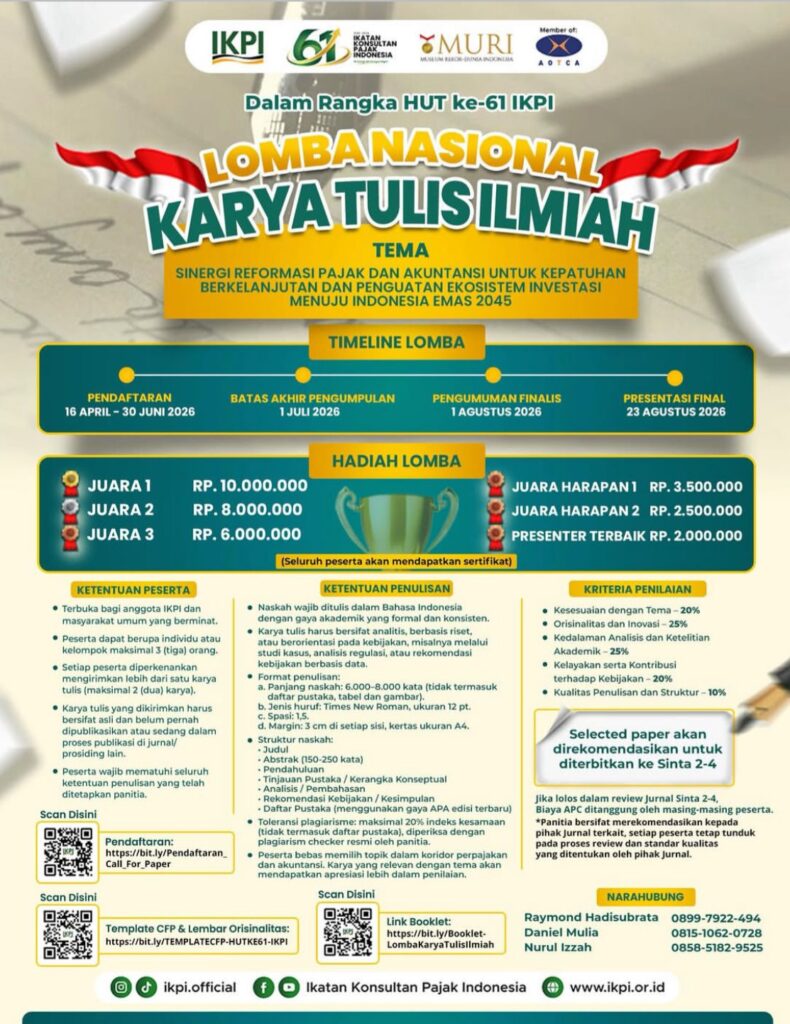 Lomba Nasional Karya Tulis Ilmiah IKPI 2026 whatsapp image 2026 06 17 at 13.42.48